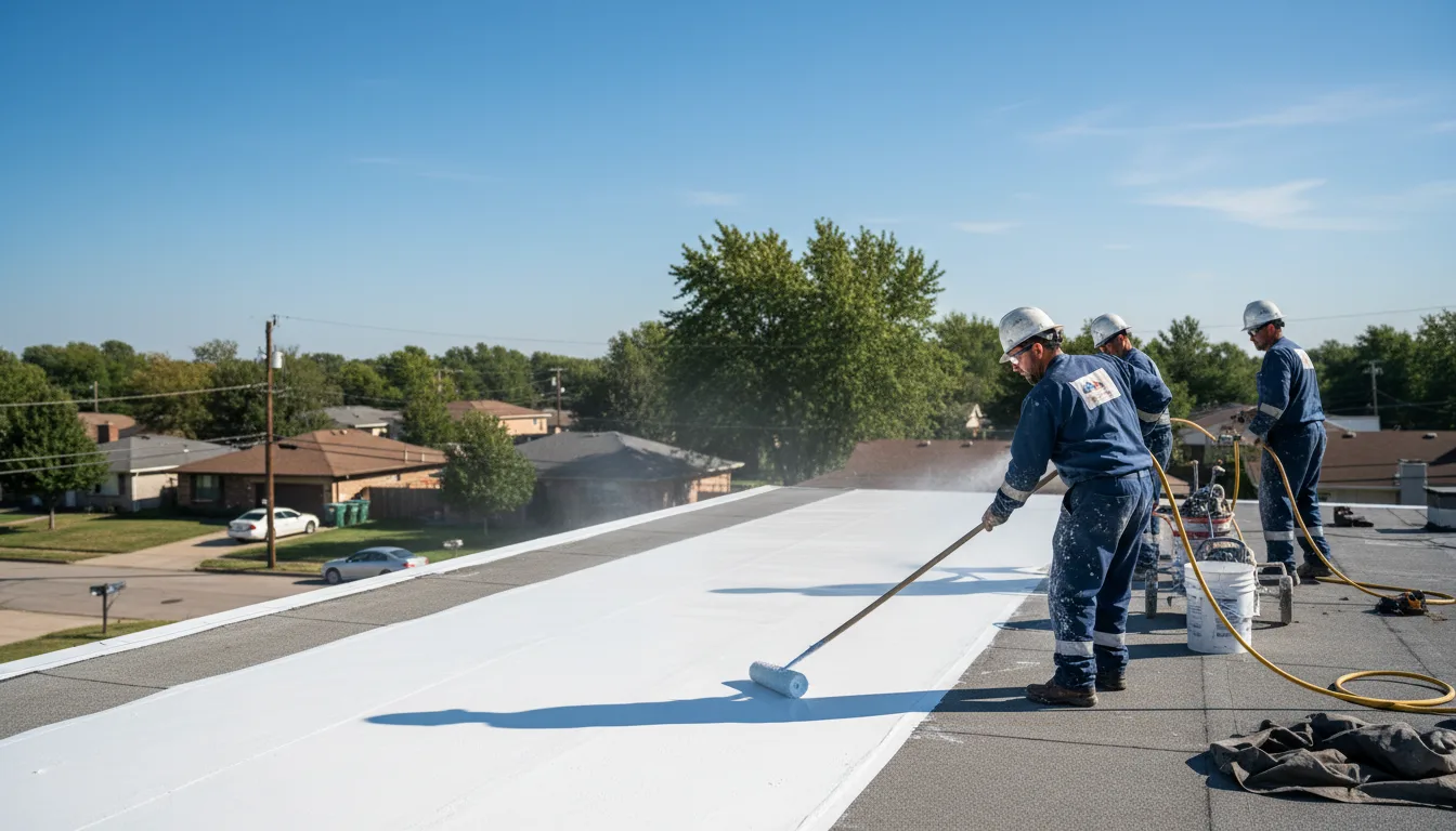 Commercial roof coating in Proctorsville, VT near me